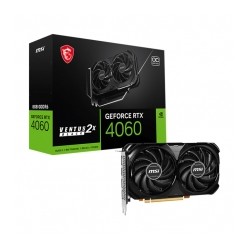 Tarjeta de video Nvidia MSI RTX 4060 Ventus 2X Black 8G OC, DLSS 3, Ray Tracing, 128-bit