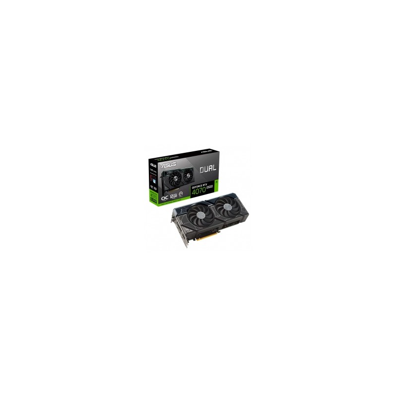 Tarjeta de video Nvidia Asus GeForce RTX 4070 Super Dual OC, DLSS 3, RAY TRACING, REFLEX, STUDIO, 12GB GDDR6X - DUAL-RTX4070S-01