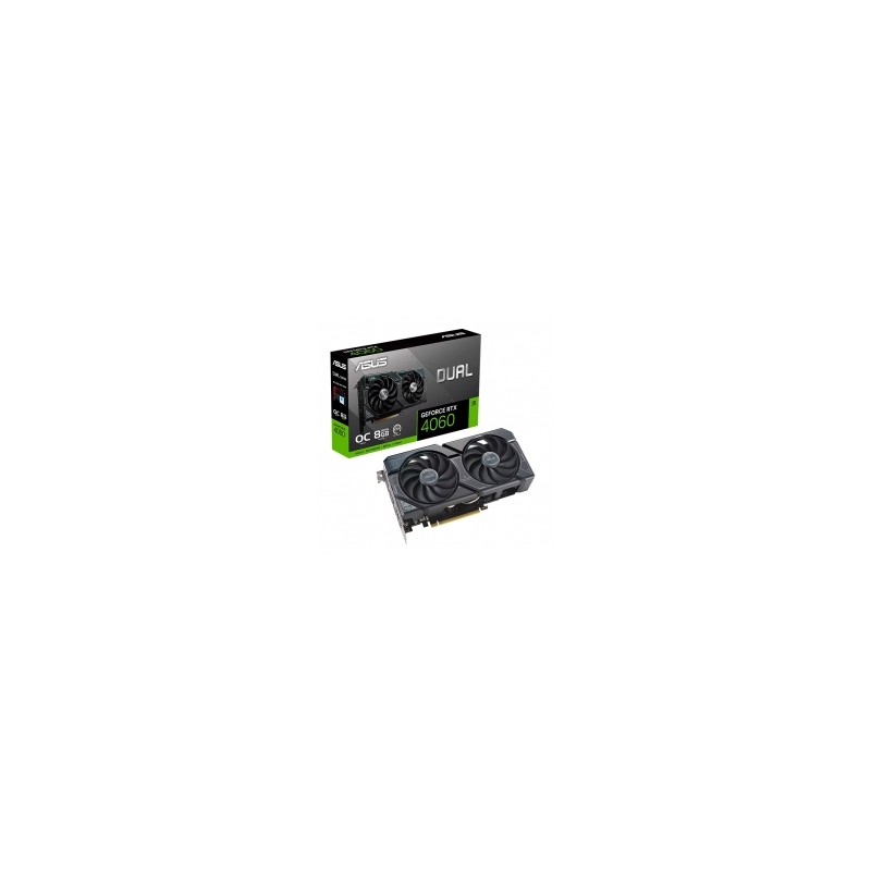 Tarjeta de video Nvidia Asus GeForce RTX 4060 Dual OC, DLSS 3, RAY TRACING, REFLEX, STUDIO, 8GB GDDR6X - DUAL-RTX4060-O8G