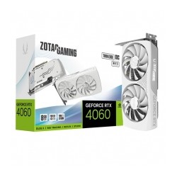 Tarjeta de video Zotac Gaming GeForce RTX 4060 8GB Twin Edge OC, DLSS 3, Ray Tracing, GDDR6, Blanco - ZT-D40600Q-10M