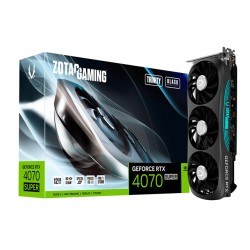 Tarjeta de video Nvidia Zotac GeForce RTX 4070 Super Trinity Black, DLSS 3, RAY TRACING, REFLEX, STUDIO, 12GB GDDR6X - ZT-D40720
