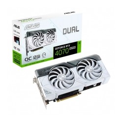 Tarjeta de video Nvidia Asus GeForce RTX 4070 Super Dual OC White, DLSS 3, RAY TRACING, REFLEX, STUDIO, 12GB GDDR6X - DUAL-RTX40