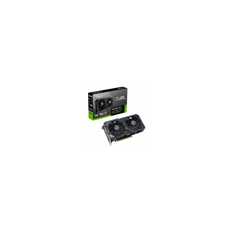 Tarjeta de video Nvidia Asus GeForce RTX 4060 Ti Dual OC, DLSS 3, RAY TRACING, REFLEX, STUDIO, 8GB GDDR6X - DUAL-RTX4060TI-O8G