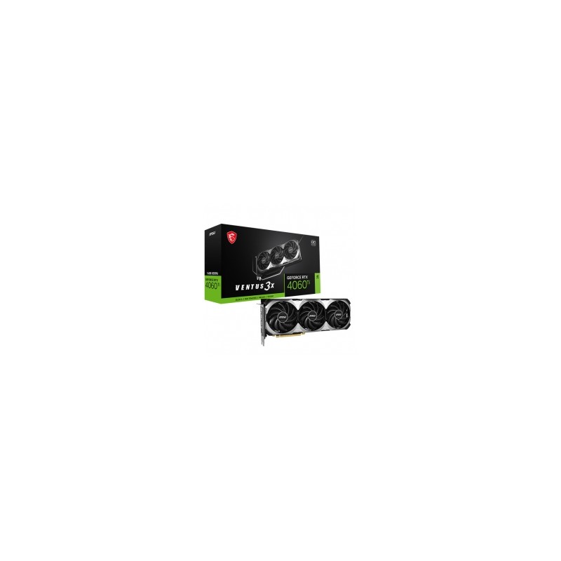 Tarjeta de video Nvidia MSI GeForce RTX 4060 Ti VENTUS 3X 16G OC,  DLSS 3, RAY TRACING, REFLEX, STUDIO, GDDR6,  - GPU-MSI-RTX406