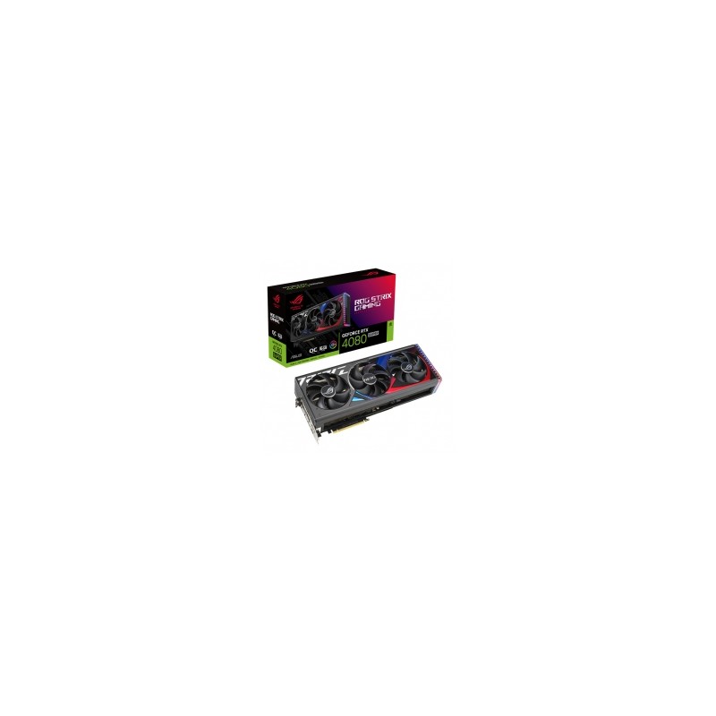 Tarjeta de video Nvidia Asus ROG Strix GeForce RTX 4080 Super OC, 16GB GDDR6X OC Edition, Aura Sync - ROG-STRIX-RTX4080S-O16G-GA