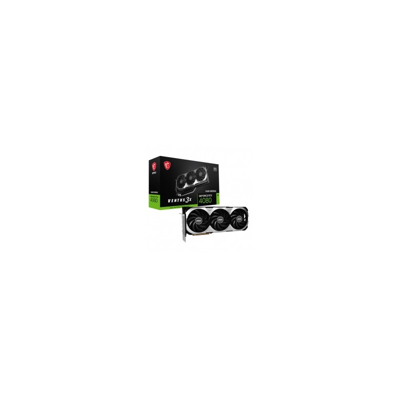 Tarjeta de video Nvidia MSI GeForce RTX 4080 Ventus 3X 16GB GDDR6X, DLSS 3 - 912-V511-044