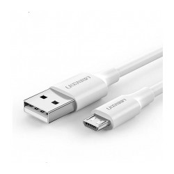 Cable UGREEN USB-A a Micro-USB 2m, Blanco - 60143