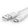 Cable UGREEN USB-A a Micro-USB 2m, Blanco - 60143