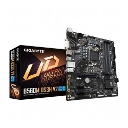 Tarjeta Madre Gigabyte B560M DS3H V2, 10-11 Gen Intel, Micro-ATX, LGA 1200, DDR4 5333Mhz, Dual M.2