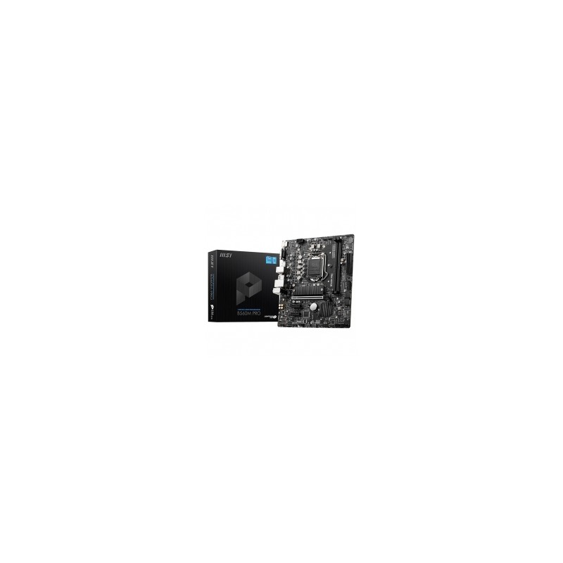 Tarjeta Madre MSI B560M PRO, 10-11 Gen Intel, Micro-ATX, LGA 1200, DDR4 5200Mhz, 1x M.2, PCIe 4.0