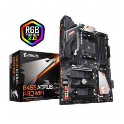 Tarjeta Madre Gigabyte B450 Aorus Pro WIFI, ATX, AM4, DDR4 3600Mhz OC, Dual M.2, Crossfire, RGB Fusion 2.0