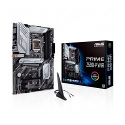 Tarjeta Madre Asus Prime Z590-P WIFI, 10-11 Gen Intel, DDR4 5133Mhz OC, ATX, Triple M.2, Aura Sync