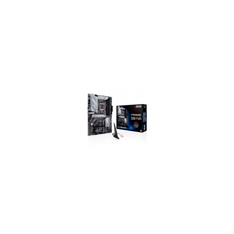 Tarjeta Madre Asus Prime Z590-P WIFI, 10-11 Gen Intel, DDR4 5133Mhz OC, ATX, Triple M.2, Aura Sync