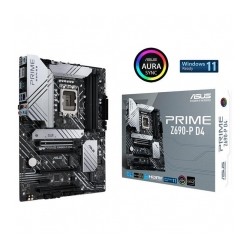 Tarjeta Madre Asus Prime Z690-P D4, ATX, 12th Gen Intel, LGA1700, DDR4 5333Mhz OC, 3x M.2, Thunderbolt 4, Aura Sync