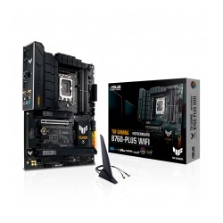 Tarjeta Madre Asus TUF Gaming B760-PLUS WIFI, ATX, LGA1700, DDR5 7200Mhz OC, x3 M.2, WiFi 6 , Bluetooth 5.2 - TUF-GAMING-B760-PL