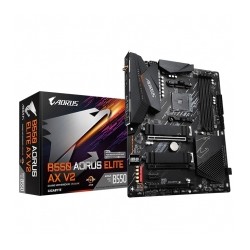 Tarjeta Madre Gigabyte B550 Aorus Elite AX V2, ATX, AM4, DDR4 4400Mhz OC, Dual M.2, Wi-Fi 6, Bluetooth 5, RGB Fusion 2.0