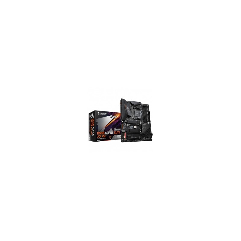 Tarjeta Madre Gigabyte B550 Aorus Elite AX V2, ATX, AM4, DDR4 4400Mhz OC, Dual M.2, Wi-Fi 6, Bluetooth 5, RGB Fusion 2.0