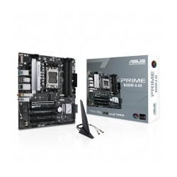 Tarjeta Madre Asus Prime B650M-A AX WiFi, Micro-ATX, AMD Ryzen 7000, Socket AM5, DDR5 5600Mhz OC, 2x M.2, Aura Sync, Wi-Fi 6E, B