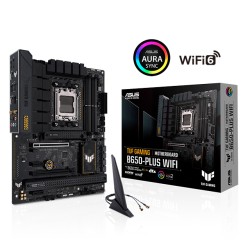 Tarjeta Madre Asus TUF Gaming B650-Plus WiFi 2, ATX, AMD Ryzen 7000, Socket AM5, DDR5 6400Mhz OC, 3x M.2, Aura Sync, Wi-Fi 6E, B