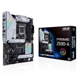 Tarjeta Madre Asus Prime Z590-A, 10-11 Gen Intel, DDR4 5333Mhz OC, ATX, Triple M.2, Aura Sync, Asus Thunderbolt EX 4