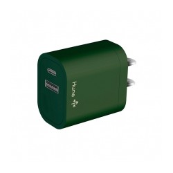 Cargador Hune Huron Bosque, Multiple USB y USB-C, Carga Rapida - AT-CC-WA-061-BOSQUE