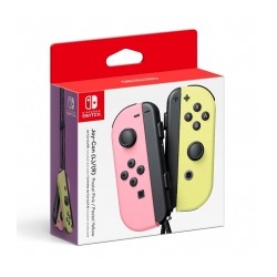 Controles Joy-Con Izquierdo y Derecho para Nintendo Switch, Color Rosa Pastel/Amarillo Pastel- Standard Edition - HACAJAVAF