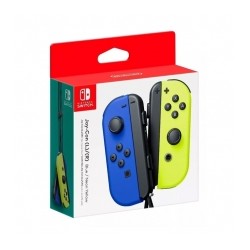 Controles Joy-Con Izquierdo y Derecho para Nintendo Switch, color Azul/Amarillo Neón - Standard Edition - HACAJAPAA