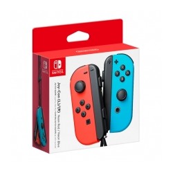 Controles Joy-Con Izquierdo y Derecho para Nintendo Switch, color Rojo/Azul Neón - Standard Edition - HACAJAEAA