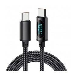 Cable Jeswo USB-C a USB-C, Negro, 2 Metros - X003KCVY0B