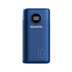 Power Bank Adata P10000QCD Azul | 10000 mAh | Carga rapida | Hasta 3 dispositivos a la vez - AP10000QCD-DGT-CDB