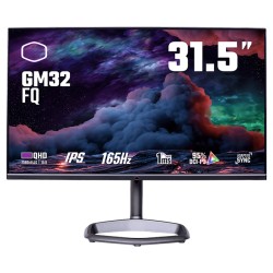 Monitor Gamer Cooler Master GM32-FQ, 31.5", 2560 x 1440, WQHD, IPS, 0.5MS, 165Hz, Adaptative Sync, HDR400, Bocinas, HDMI, Displa