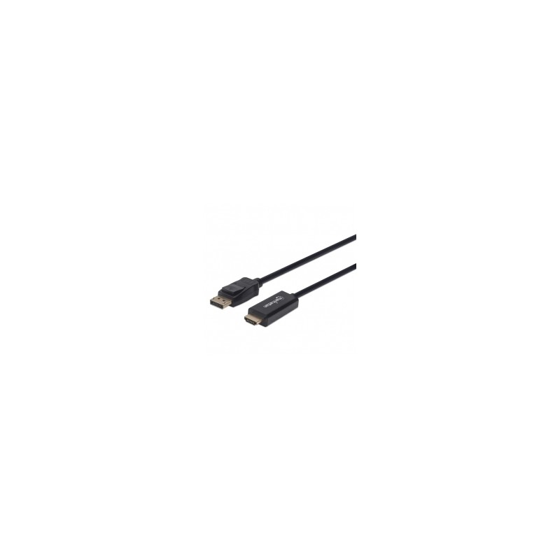 Cable DisplayPort a HDMI Manhattan, 1080p, 60Hz, 1.8m - 152679