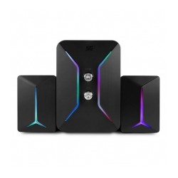 Bocina Vorago SPK-250, USB, RGB, Subwoofer, 2.1 Canales, 3.5mm - SPK-250