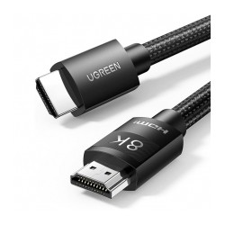 Cable HDMI 2.1 UGREEN, 8k@60Hz, 4k@120Hz, 48 Gbps, Nylon, Dolby Atmos, 1m - 40180