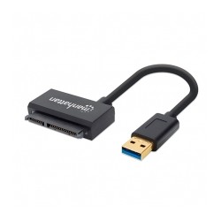 Adaptador Manhattan SuperSpeed USB a SATA, USB 3.0 a SATA 2.5", USB 3.2 Gen 1 - 130424