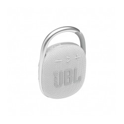 Bocina Bluetooth JBL Clip 4 Blanca, Resistente al polvo y agua IP67, Bluetooth 5.1 - JBL-CLIP4-ECOWHTAM