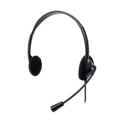 Diadema Manhattan Audifonos Estereo, Negro, Alámbrico, USB, PC / PS4 / PS5 - 179850