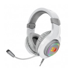 Diadema Gamer Redragon Hylas Blanco H260-RGB-W / 3.5mm + USB / PC / Consolas