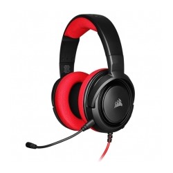 Diadema Corsair HS35 Rojo, Alámbrico, 3.5mm, PC, PS4, Xbox One, Switch, Mobile Devices, Stereo - CA-9011198-EU