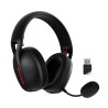 Diadema Gamer Redragon Ire Pro H848 Black,  Alámbricos e Inalámbricos / Stereo / USB / BT / PC /  PS5 / Teléfono