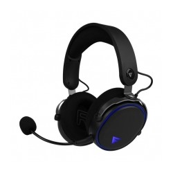 Diadema Gamer GameFactor HSB600 inalámbrica, micrófono, triple conectividad, 2.4G, Bluetooth, 3.5mm - HSB600-BK