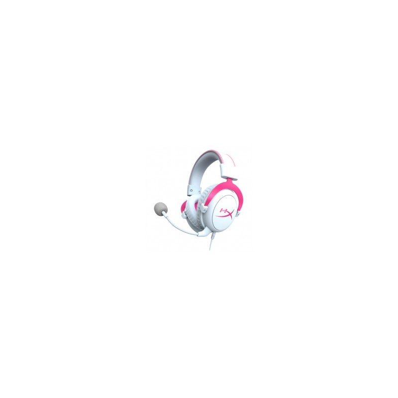 Diadema HyperX Cloud ll Pink, Alámbrico / USB / 3.5mm / PC / Nintendo Switch / Xbox / PS5 / 7.1 surround - 4P5E0AA