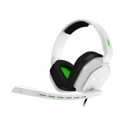 Diadema Astro A10, Blanco-Verde, Alámbrico, 3.5mm / Xbox Serie X|S / PS5 / PC / MAC (Logitech) - 939-001851