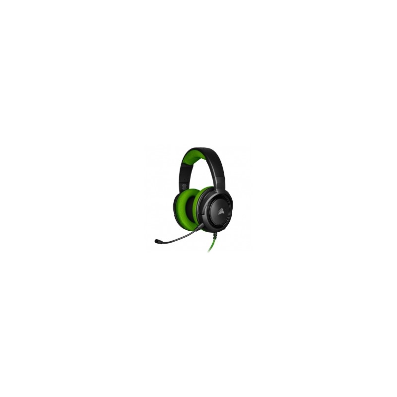 Diadema Corsair HS35 Verde, Alámbrico, 3.5mm, PC, PS4, Xbox One, Switch, Mobile Devices, Stereo -  CA 9011197 EU