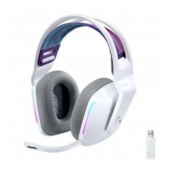 Diadema Logitech G733 Lightspeed Inalámbrico Blanco, RGB Lightsync, USB, PC, PS4, 7.1 Surround - 981-000882