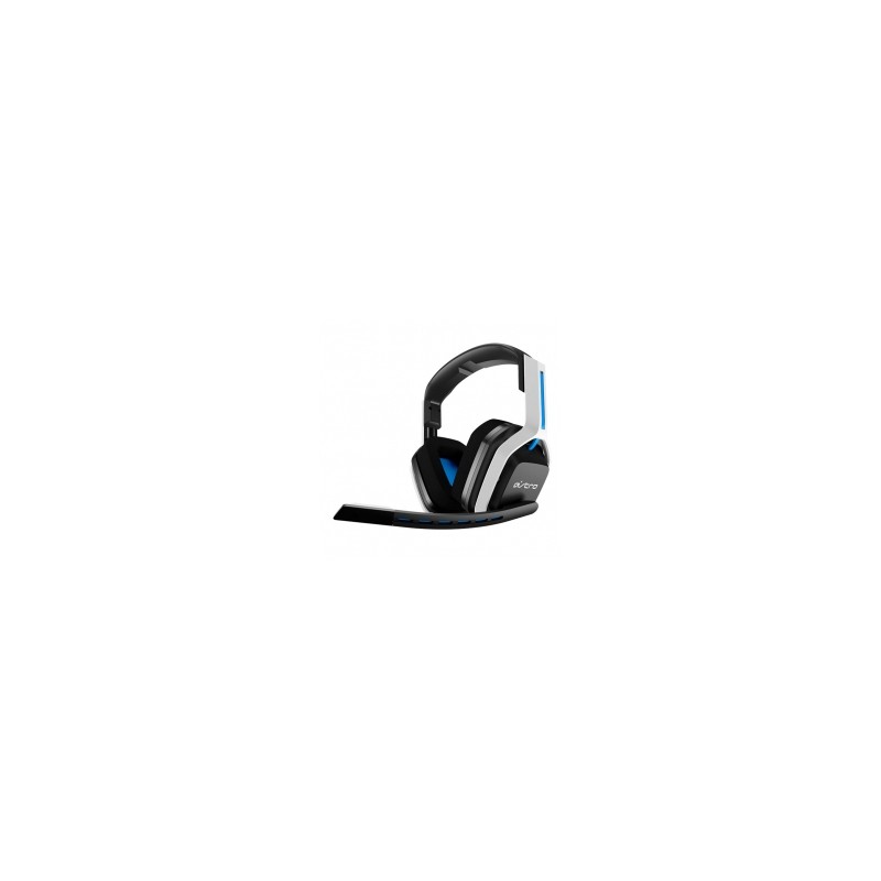 Diadema Astro A20 Wireless Gen 2 Headset, Blanco-Azul, Inalámbrico, USB, PS5 / PS4 / PC / MAC