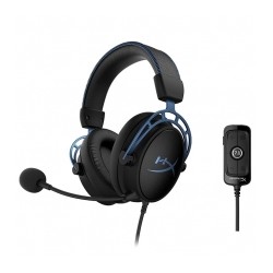 Diadema HyperX Cloud Alpha S Azul, Alámbrico, USB, 3.5mm, PC, PS4, Stereo, 7.1 Surround - HX-HSCAS-BL/WW