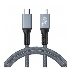 Cable Gamaxima USB-C a USB-C, 240w, 40Gbps, Thunderbolt 4, 8k60Hz, 1 metro - X0047C8JBZ