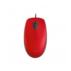 Mouse Logitech M110 Silent Rojo, Alámbrico, 3 Botones, 1,000 DPI - 910-005492