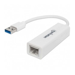 Adaptador de Red Manhattan USB 3.2, 10/100/1000 Mbps - 506847